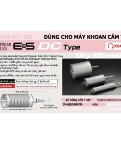ES-D80ST -Mũi khoét rút lõi UNIKA - E&S Core Drill DC type