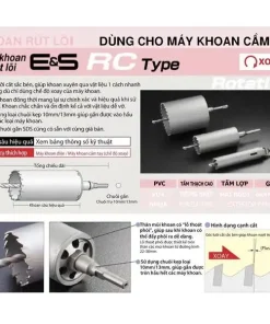 ES-R100SDS -Mũi khoét rút lõi UNIKA - E&S Core Drill RC type