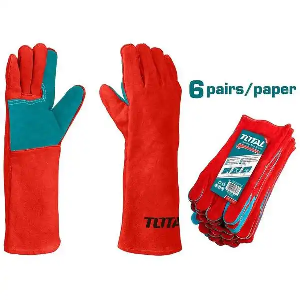 Găng tay vải da dùng máy hàn TSP15161 TOTAL