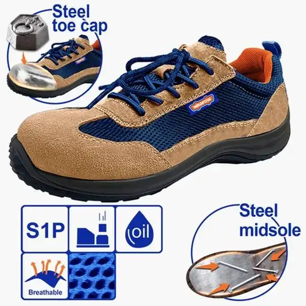 Giày Bảo Hộ Da Lộn Mũi Đế Thép Size 39 WSB5539 WADFOW