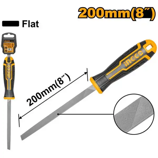 Giũa Sắt Dẹp HSFF088 INGCO