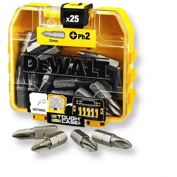 Hộp 25 mũi vặn vít PH2x25mm Dewalt DWA2PH2M25