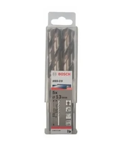 Hộp 5 mũi khoan sắt và inox 13mm HSS-Co Bosch 2608585905