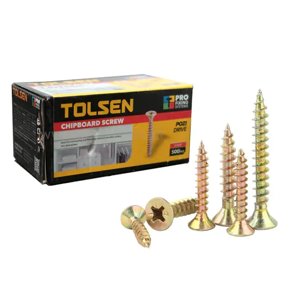 Hộp 500 vít gỗ đầu bằng 4.0x50mm Tolsen 54075