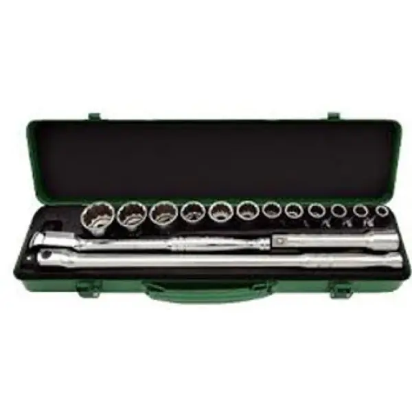 Hộp tuýp lục giác mờ 1/2 inch 15 món TOPTUL GCAD1510