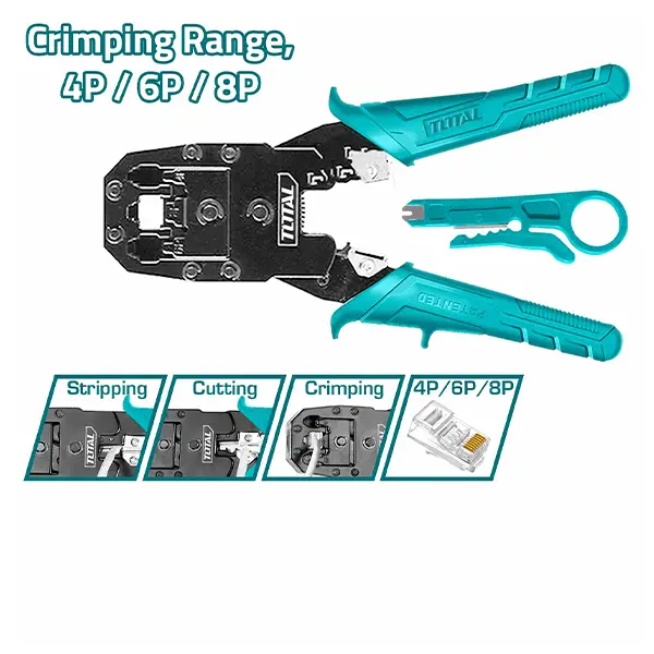 Kìm bấm cos viễn thông Total TMPC4468P
