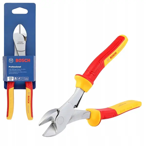 Kìm cắt chéo cách điện VDE 200mm Bosch 1600A02NE2