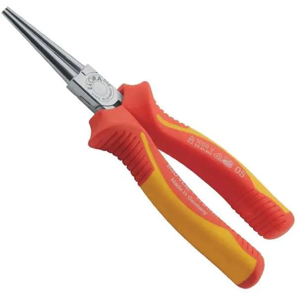 Kìm đầu tròn ELORA 940-165 cán bọc cách điện VDE 1000V
