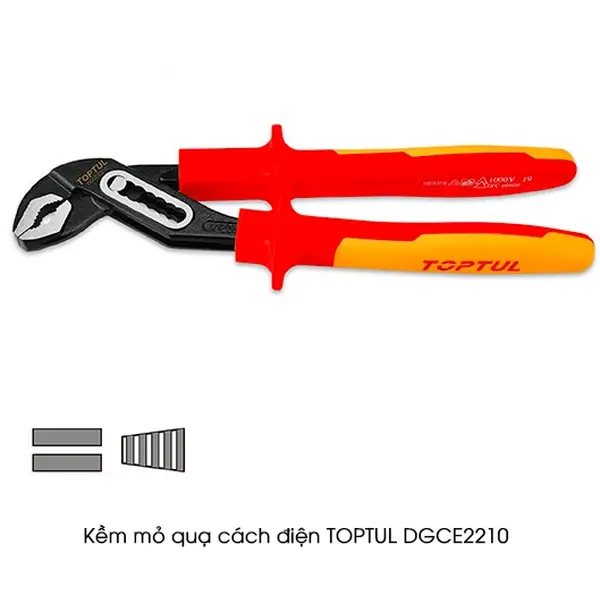 Kìm mỏ quạ cách điện TOPTUL DGCE2210