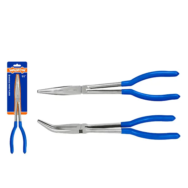 Kìm mũi dài cong 45 độ 11 inch Wadfow WPL2E11