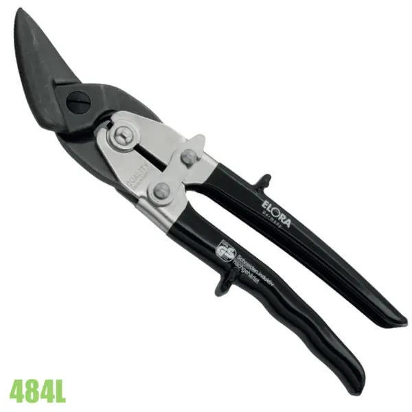 Kéo cắt tôn 1, 8mm ELORA 484L, bo sang trái, độ cứng từ 60-62 HRC
