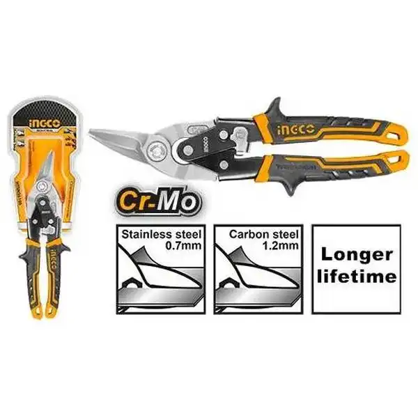 Kéo Cắt Tôn Cr- Mo 10 inch (Cắt Phải) HTSN2610R INGCO