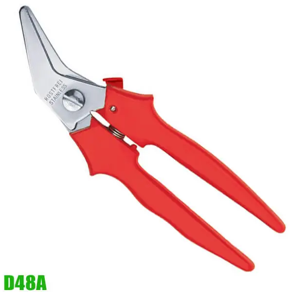 Kéo cắt vải, tấm thép mỏng lưỡi cong BESSEY D48A