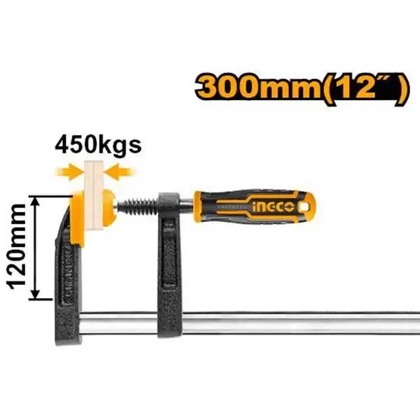 Kẹp Gỗ Chữ F HFC021201 INGCO