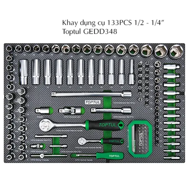 Khay đồ nghề 133PCS TOPTUL GEDD348