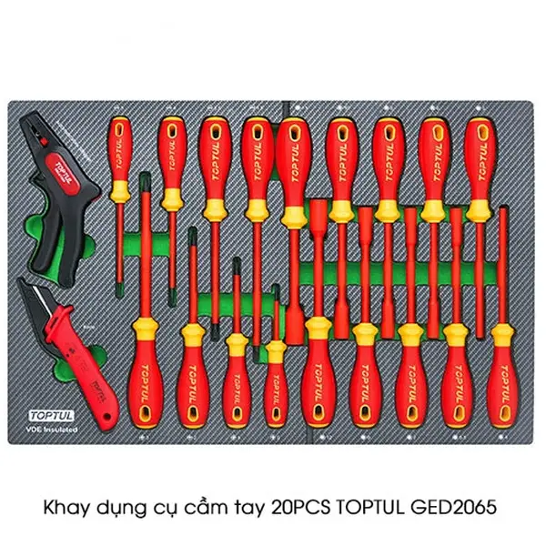 Khay dụng cụ cầm tay 20PCS TOPTUL GED2065