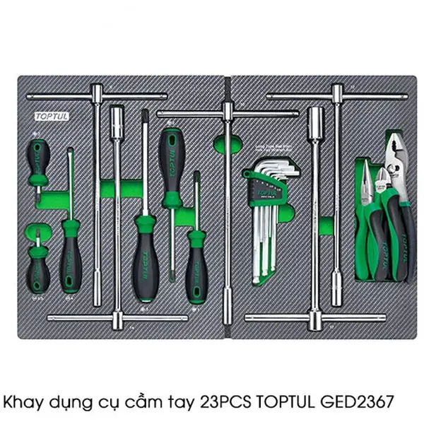 Khay dụng cụ cầm tay 23PCS TOPTUL GED2367
