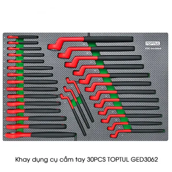 Khay dụng cụ cầm tay 30PCS TOPTUL GED3062