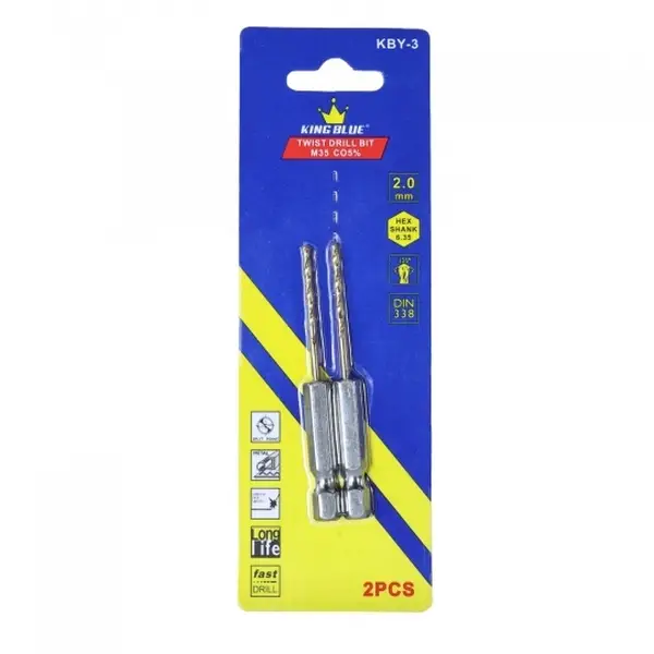 Khoan inox chuôi lục giác KBY3-020CO