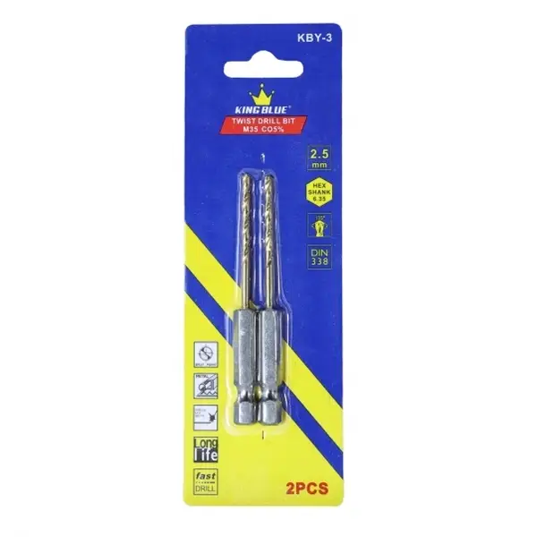 Khoan inox chuôi lục giác KBY3-025CO