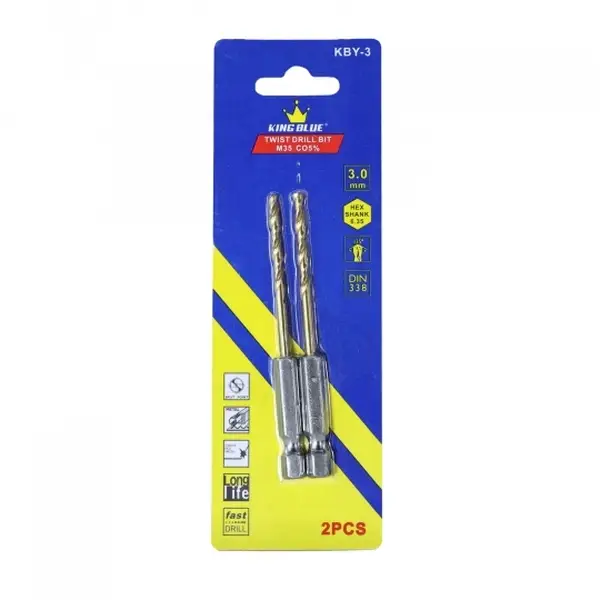 Khoan inox chuôi lục giác KBY3-030CO