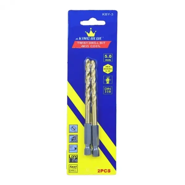 Khoan inox chuôi lục giác KBY3-050CO