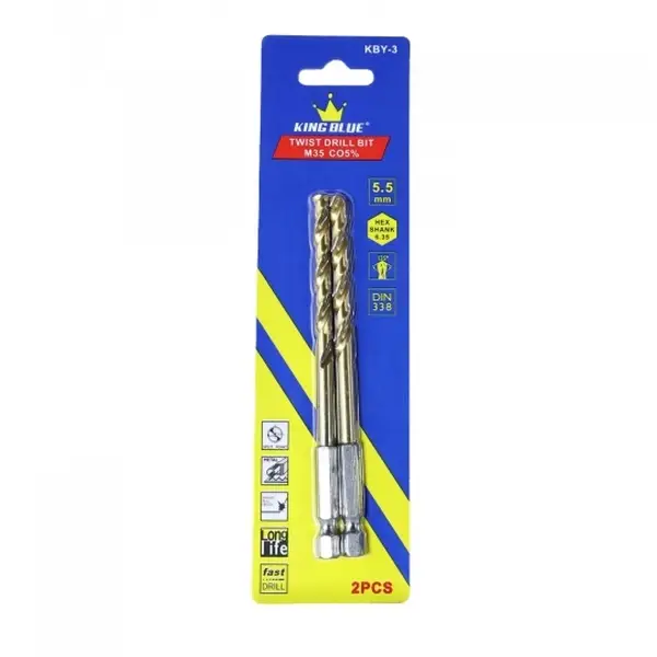 Khoan inox chuôi lục giác KBY3-055CO