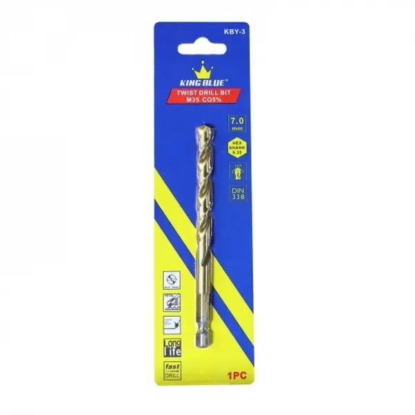 Khoan Inox Chuôi Lục Giác KBY3-070CO