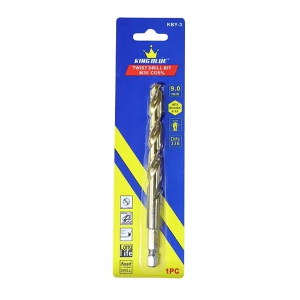 Khoan inox chuôi lục giác KBY3-090CO