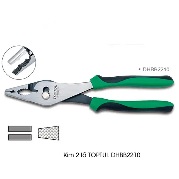 Kìm 2 lỗ TOPTUL DHBB2210