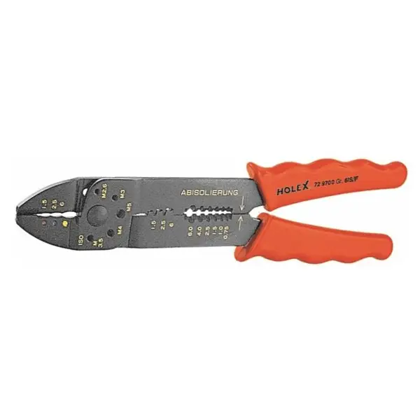 Kìm bấm cos, cắt - tuốt dây, cắt bu lông đa năng HOLEX 729700 6NIS