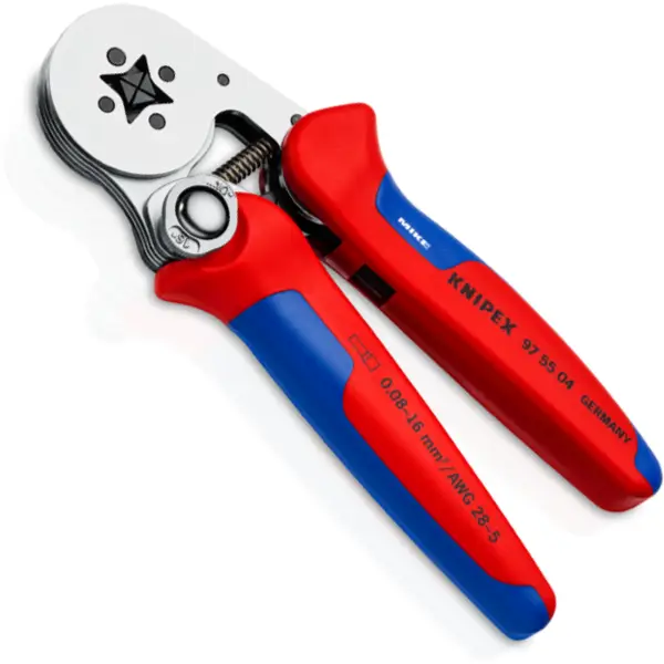 Kìm bấm cos tự điều chỉnh Knipex 97 55 04 đến 16 mm2, ép vuông
