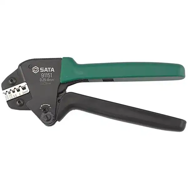 Kìm bấm cốt dây điện sleeves SATA 91151 - CRIMPING PLIERS FOR SLEEVES 0.25-6mm2