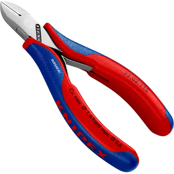 Kìm cắt cạnh Knipex 77 02 115, Cắt chân linh kiện điện tử