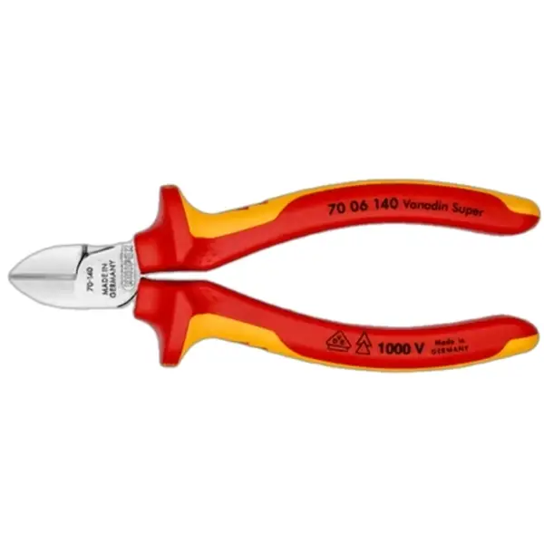 Kìm Cắt cạnh mini 140 mm cách điện Knipex 70 06 140