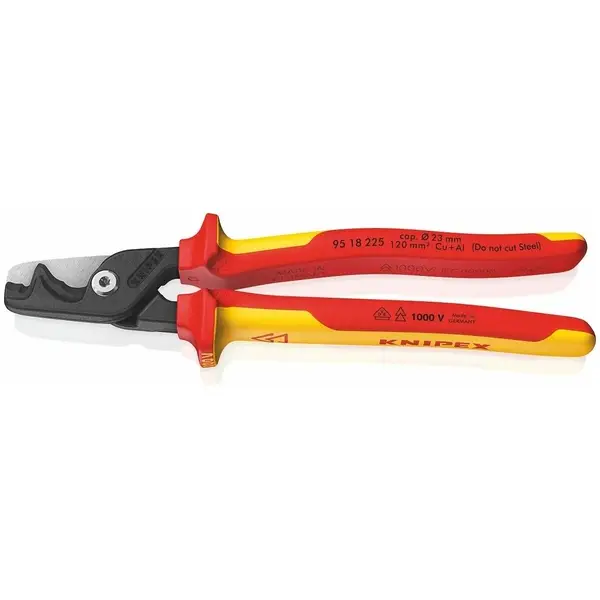 Kìm cắt cáp 120mm2 95 18 225 KNIPEX StepCut XL 225 mm