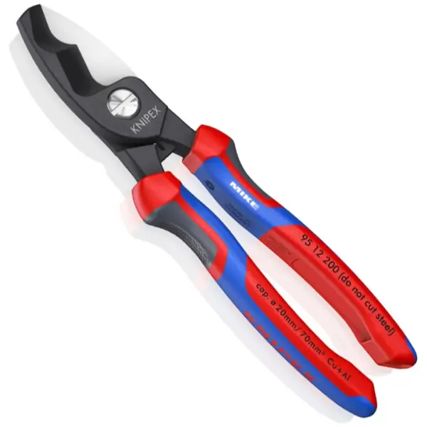 Kìm cắt cáp Knipex 95 12 200 – lưỡi cắt đôi cắt tới Ø 20mm