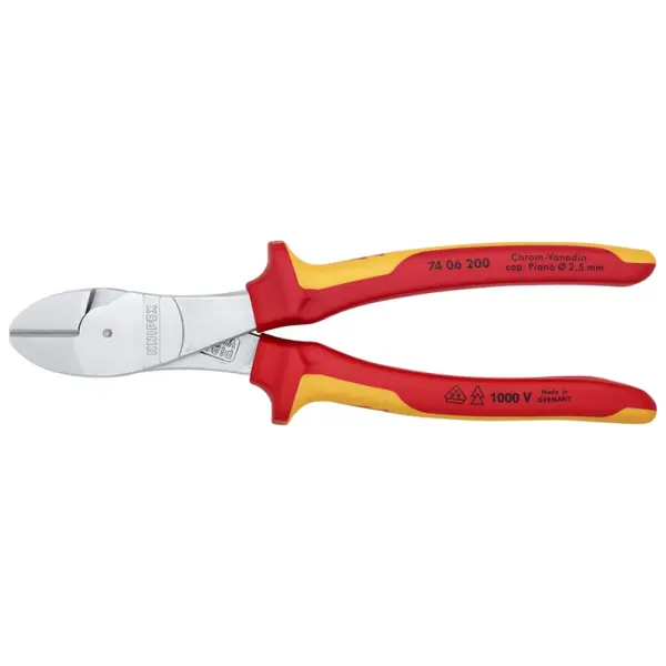 Kìm cắt chéo 200mm cách điện 1000V Knipex 74 06 200