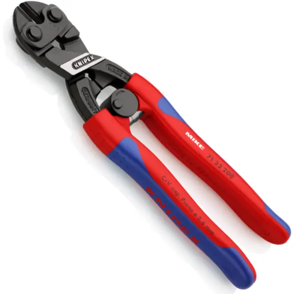 Kìm cắt cộng lực Knipex 71 32 200 dài 200 mm, lưỡi có rãnh