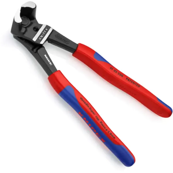 Kìm cắt đầu bu lông Knipex 61 02 200, lưỡi cắt ngang, cường lực