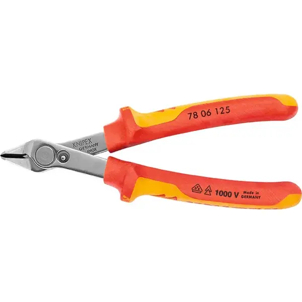KÌM CẮT LINH KIỆN ĐIỆN TỬ KNIPEX SUPER KNIPS CÁCH ĐIỆN 1000 VOLT 78 06 125