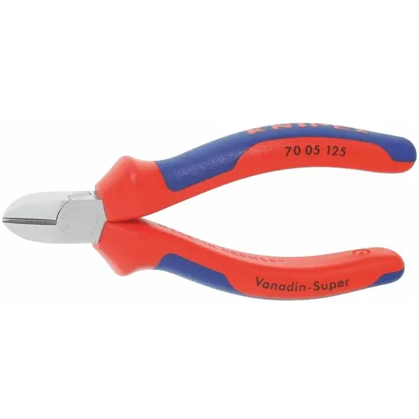 KÌM CẮT MẶT CHÉO KNIPEX MẠ CHROME TAY CẦM CÓ GỜ 125MM