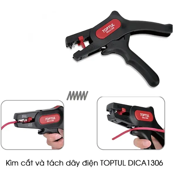 Kìm cắt và tách dây điện TOPTUL DICA1306