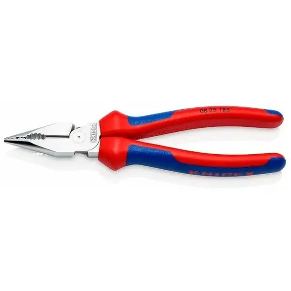 Kìm Đa Năng Mũi Thon Needle-Nose Combination Knipex 08 25 185 Lưỡi Cắt 61HRC