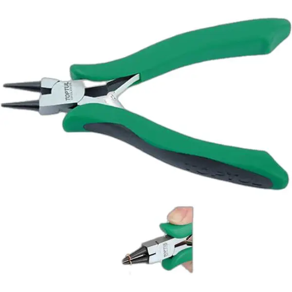 Kìm điện tử mũi tròn 130mm DFCL2205 Toptul