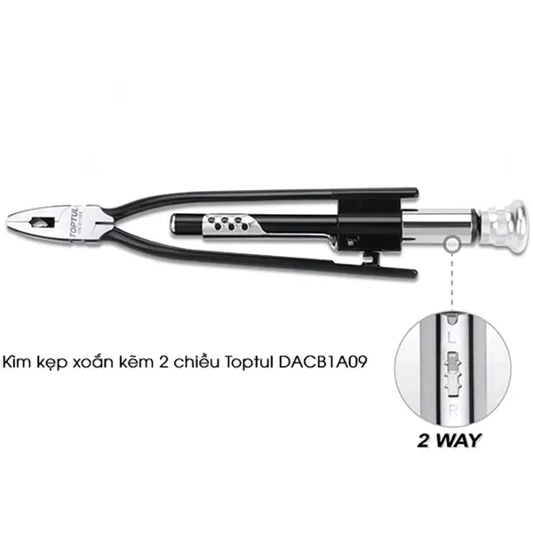 Kìm kẹp xoắn kẽm 2 chiều TOPTUL DACB1A09