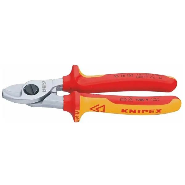 KÌM KNIPEX 95 16 165 CẮT CÁP ĐIỆN ĐỒNG NHÔM Ø15MM CÁCH ĐIỆN 1000 VOLT