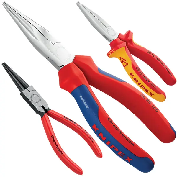 Kìm mỏ nhọn Knipex 30 bao gồm 17 biến thể, sản xuất tại Đức