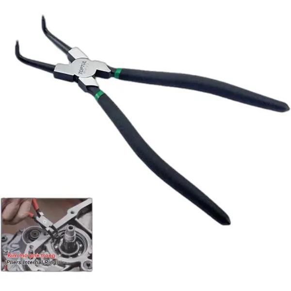 Kìm mở phe trong mũi cong 90 độ 300mm TOPTUL DCAC1212