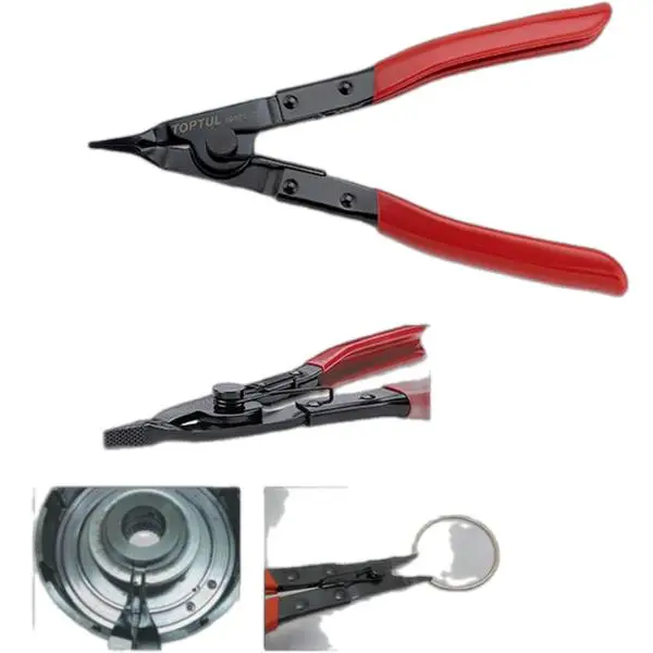 Kìm mở phe vòng chặn mũi thẳng 215mm TOPTUL JDAP0109